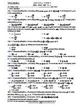 Bộ đề kiểm tra 45 phút môn Hình học Lớp 10